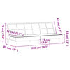 vidaXL Sofa Bed Dark Grey Fabric