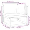 vidaXL 12 Piece Garden Lounge Set with Taupe Cushions Solid Wood