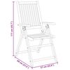 vidaXL 5 Piece Garden Dining Set 85x85x74 cm Solid Wood Acacia