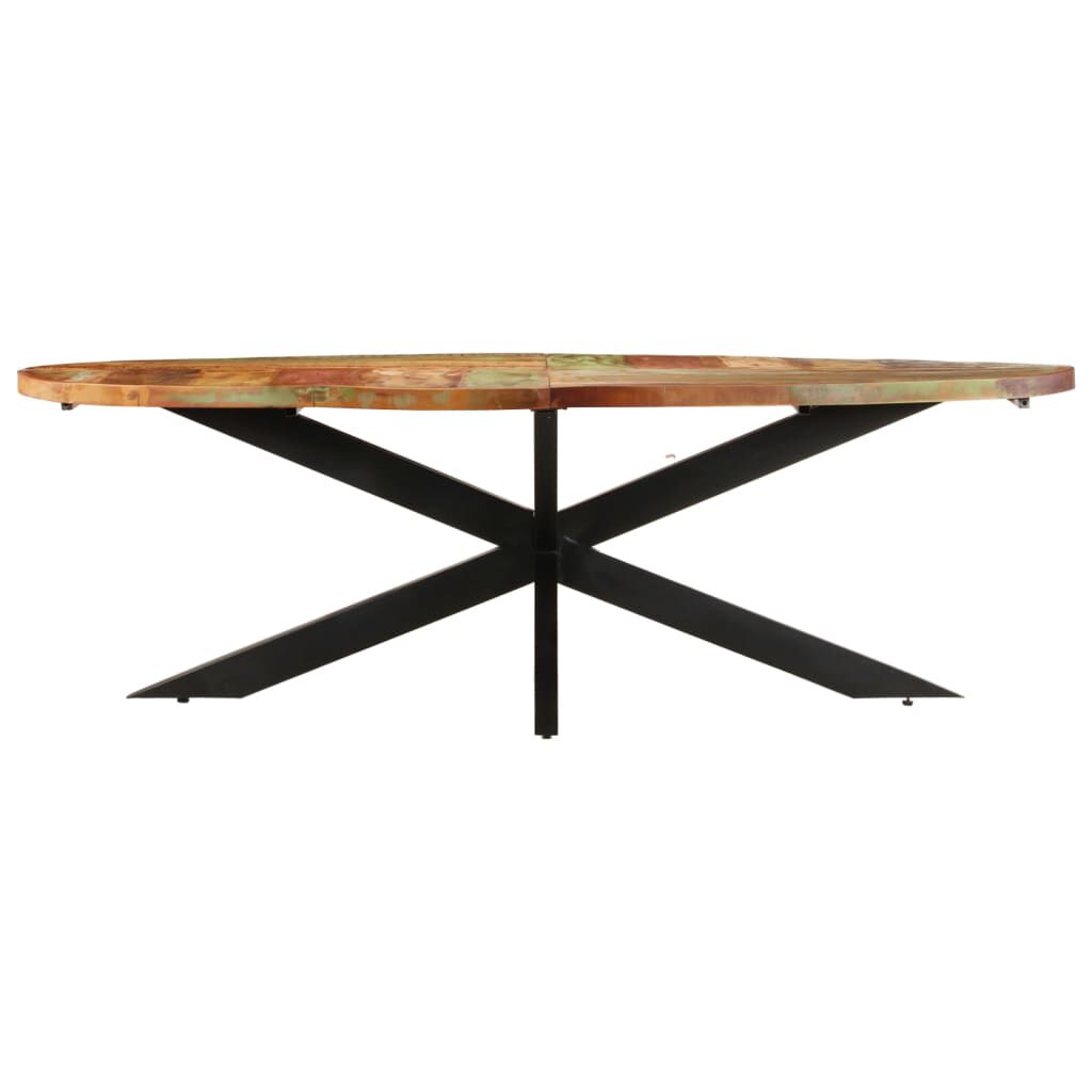 vidaXL Dining Table 240x100x75 cm Solid Reclaimed Wood