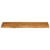 vidaXL Table Top 110x40x3.8 cm Live Edge Solid Wood Mango