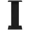 vidaXL Speaker Stands 2 pcs Black Oak 30 x 30 x 60 cm Engineered Wood