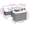 vidaXL 8 Piece Garden Sofa Set with Cushions Beige Poly Rattan