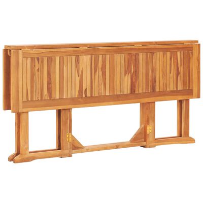 vidaXL Folding Butterfly Garden Table 150x90x75 cm Solid Teak Wood