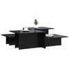 vidaXL Coffee Tables 2 pcs High Gloss Black Engineered Wood
