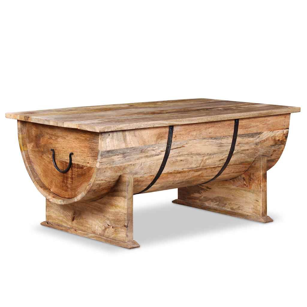 vidaXL Coffee Table Solid Mango Wood 88x50x40 cm