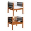 vidaXL 7 Piece Garden Lounge Set with Cushions Cream 63x63 cm
