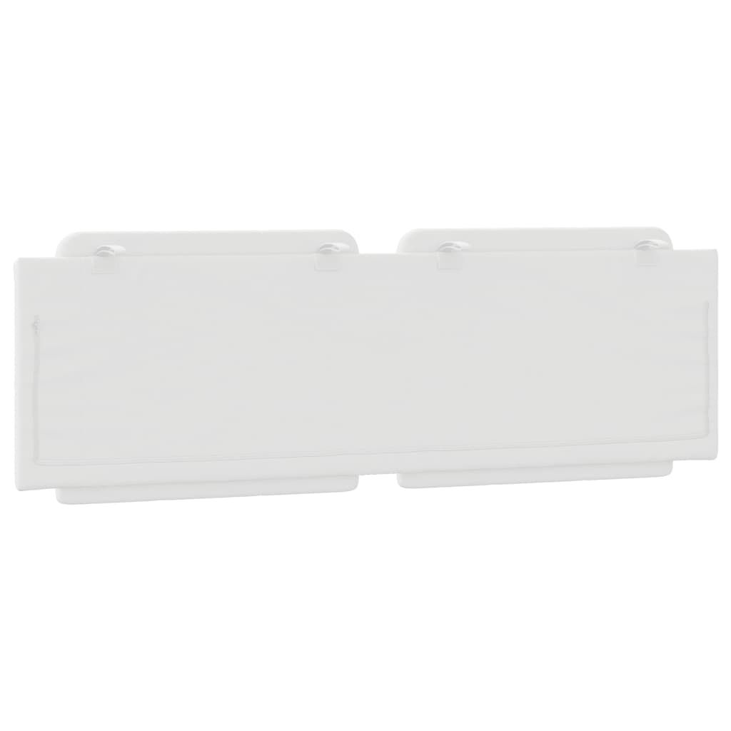 vidaXL Headboard Cushion "Zadar" White 152 cm Queen Faux Leather
