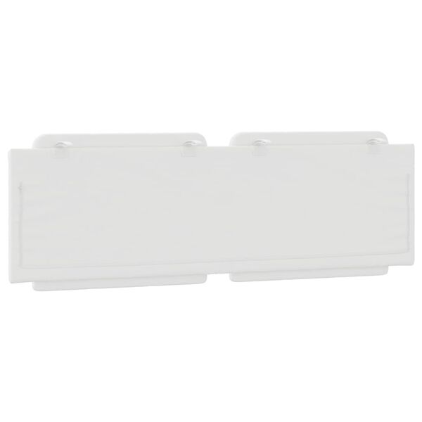 vidaXL Headboard Cushion "Zadar" White 152 cm Queen Faux Leather