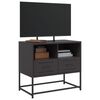 vidaXL TV Cabinet Black 68x39x60.5 cm Steel