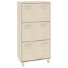 vidaXL Shoe Cabinet "HAMAR" Honey Brown 59,5x35x117 cm Solid Wood Pine
