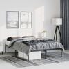 vidaXL Metal Bed Frame without Mattress Black 135x190cm