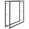 vidaXL Firewood Rack Black 100x25x100 cm Steel