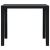 vidaXL Coffee Table Black 78x78x74 cm HDPE Wood Look