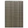 vidaXL Single Wheelie Bin Shed Grey 70x80x117 cm Poly Rattan