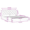 vidaXL Bed Frame without Mattress Light Grey 152x203 cm Queen Velvet