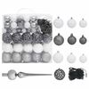 vidaXL Artificial Pre-lit Christmas Tree with Ball Set Gold 210 cm PET