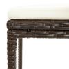 vidaXL 3 Piece Garden Bar Set Brown Solid Wood Acacia and Poly Rattan