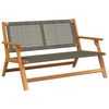 vidaXL Garden Furniture Grey 122 x 78 x 73 cm Solid Acacia Wood