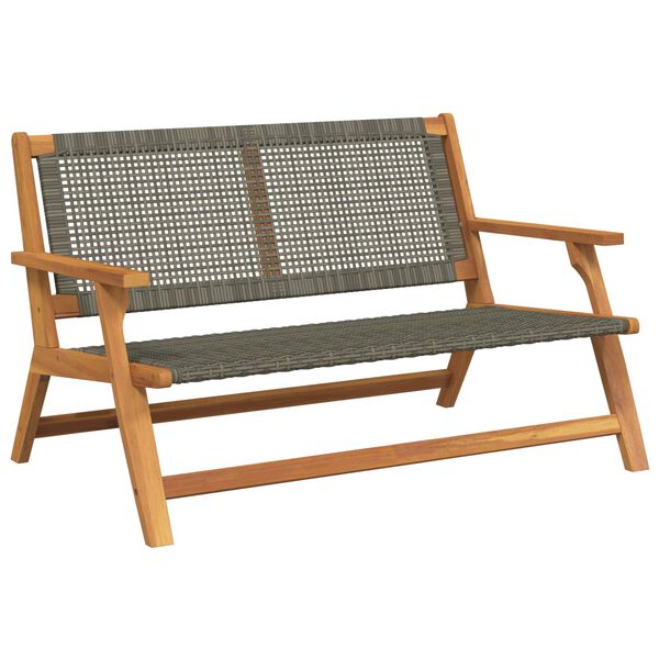 vidaXL Garden Furniture Grey 122 x 78 x 73 cm Solid Acacia Wood