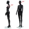 vidaXL Full Body Female Mannequin with Glass Base Glossy Black 175 cm