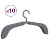 vidaXL Extendable Clothes Hangers 10 pcs Grey