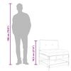vidaXL Middle Sofas with Cushions 2 pcs White Solid Wood Pine