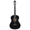vidaXL Classical Guitar for Beginner Black 4/4 39" Basswood