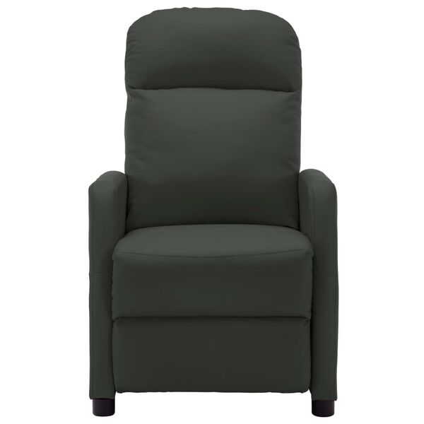 vidaXL Electric Recliner Chair Anthracite Faux Leather