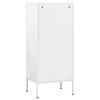 vidaXL Storage Cabinet White 42.5x35x101.5 cm Steel