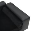 vidaXL Dog Sofa Black 81x43x31 cm Plush and Faux Leather