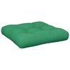 vidaXL Pallet Cushions 2 pcs Green Fabric