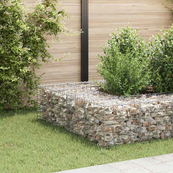 vidaXL Cube Gabion Raised Bed Steel Wire 40x40x40 cm