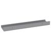 vidaXL Wall Shelves 4 pcs Grey 40x9x3 cm
