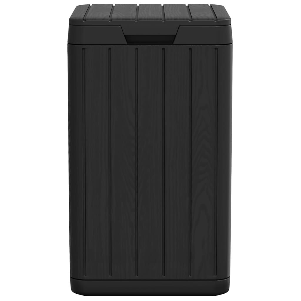vidaXL Outdoor Garbage Bin Anthracite 38x38x65 cm PP