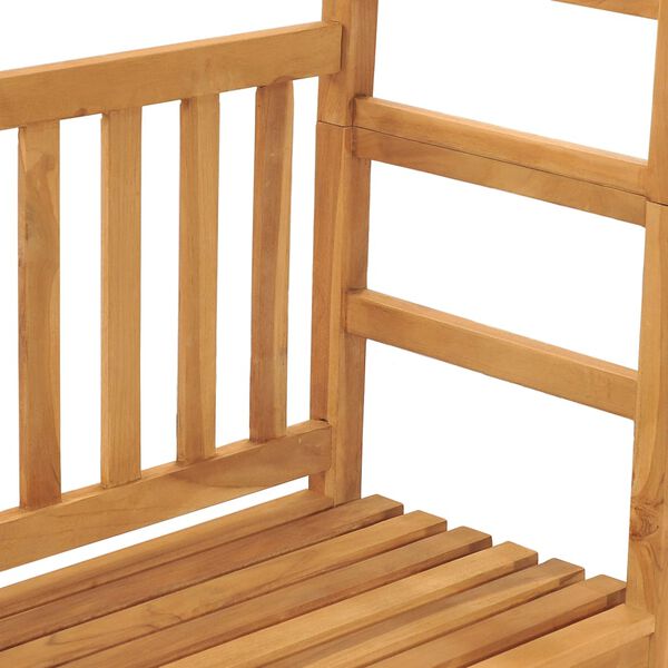 vidaXL Garden Bench with Pergola 115 cm Solid Teak Wood