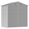 vidaXL Garden Shed Light Grey 191x130x198 cm Galvanised Steel