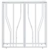 vidaXL Console Table 70x30x70 cm Stainless Steel and Glass
