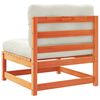 vidaXL 7 Piece Garden Sofa Set with Cushions Wax Brown Solid Wood Pine