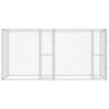 vidaXL Dog Cage Silver 400 x 200 x 200 cm Galvanised Steel