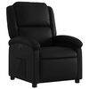 vidaXL Electric Recliner Chair Black Faux Leather