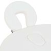 vidaXL Folding Massage Table 4 cm Thick with 2 Bolsters Oval White