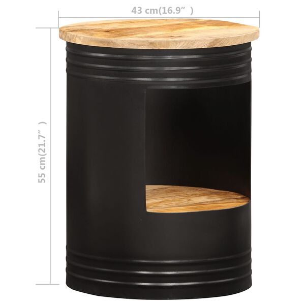 vidaXL Coffee Table 43x55 cm Solid Mango Wood