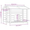 vidaXL Dog Kennel Brown 96x87x80.5 cm Solid Wood Pine