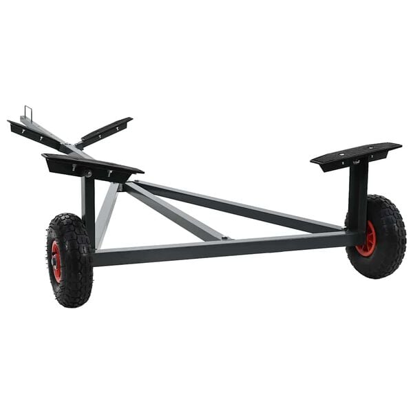 vidaXL Boat Trailer Silver 302 x 107 x 42 cm Steel