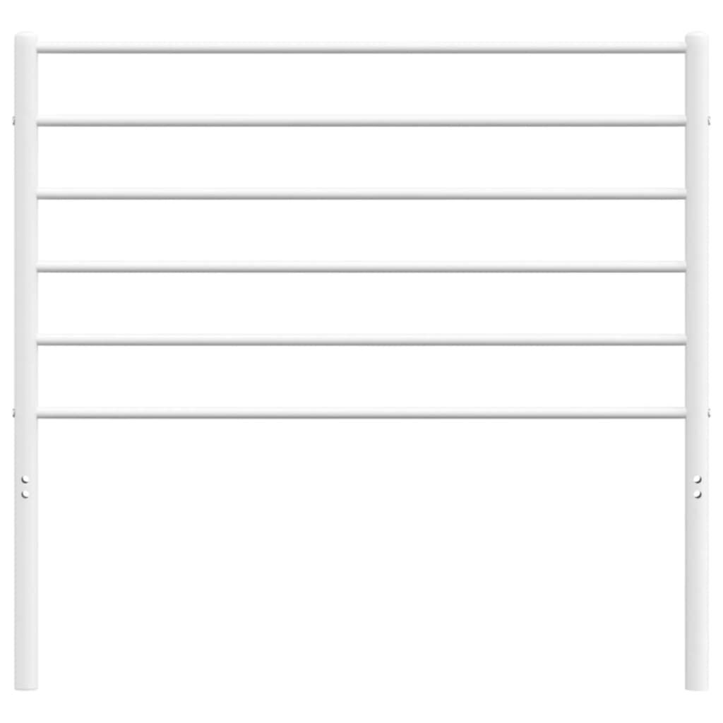 vidaXL Metal Headboard White 100 cm