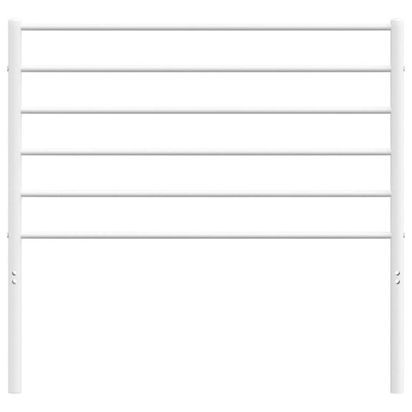 vidaXL Metal Headboard White 100 cm