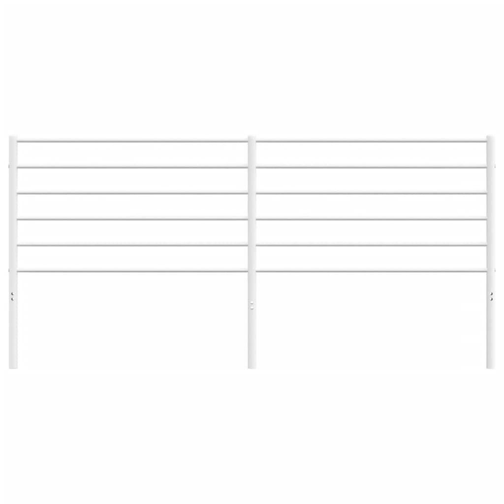 vidaXL Metal Headboard White 180 cm