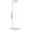 vidaXL Patio Retractable Side Awning 220x300 cm Cream