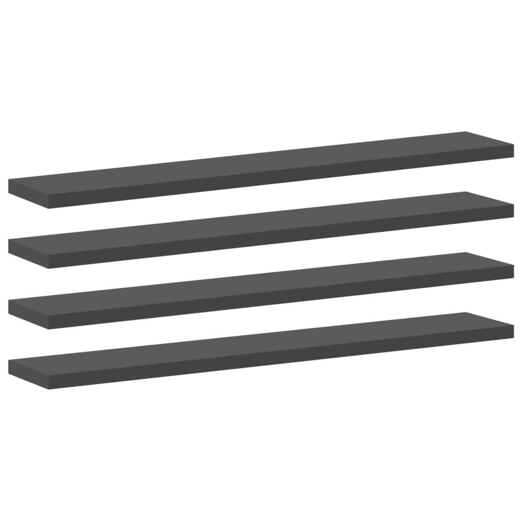 vidaXL Bookshelf Boards 8 pcs Grey 60x10x1.5 cm Engineered Wood